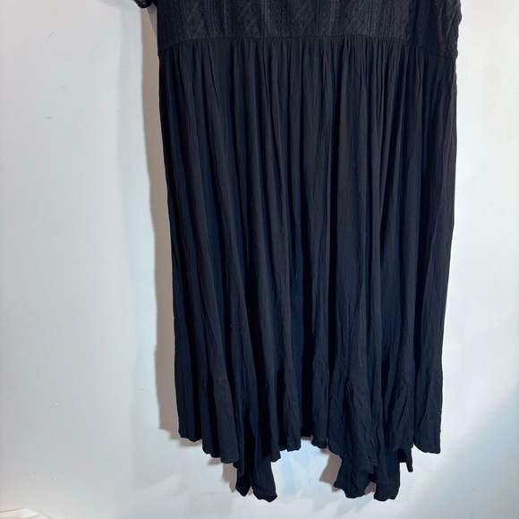 TORRID Sz 22-24 Maxi Dress Slab Cotton Lace Neckline Slinky Pockets NEW WITH TAG - Picture 12 of 14